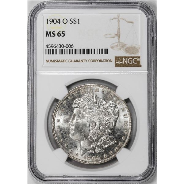 1904-O $1 Morgan Silver Dollar Coin NGC MS65