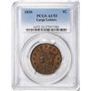 Image 1 : 1830 Large Letters Coronet Head Large Cent Coin PCGS AU53