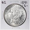 Image 1 : 1891-S $1 Morgan Silver Dollar Coin