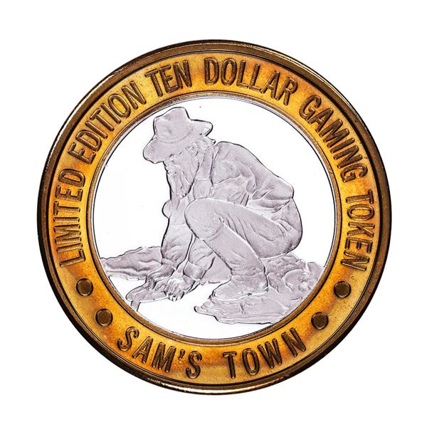 .999 Silver Sam's Town Las Vegas, Nevada $10 Limited Edition Casino Gaming Token