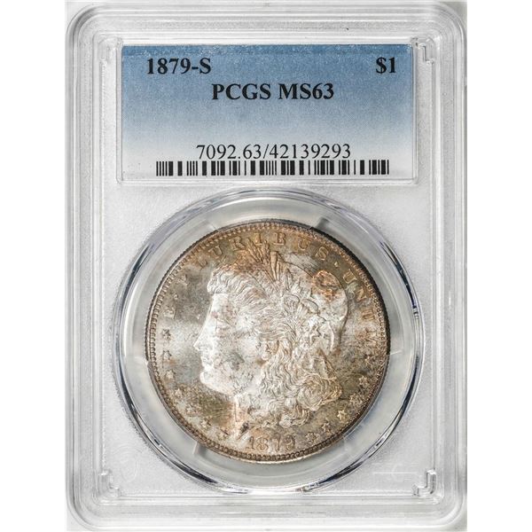 1879-S $1 Morgan Silver Dollar Coin PCGS MS63