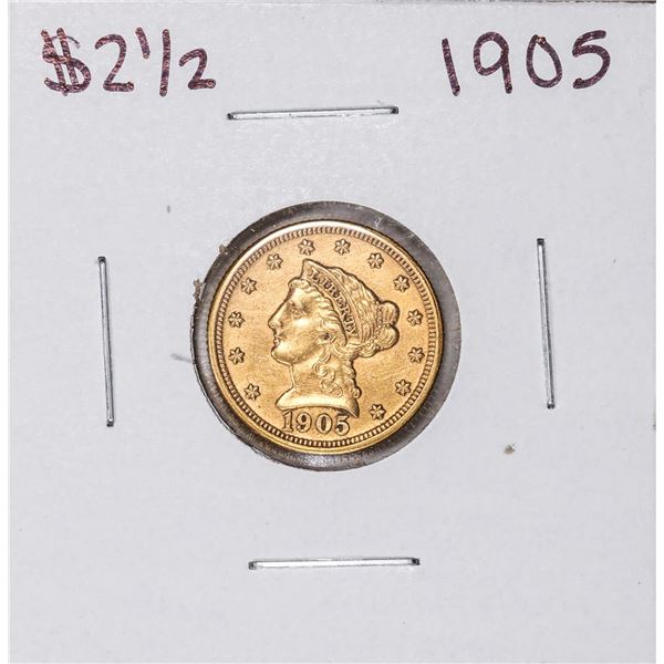 1905 $2 1/2 Liberty Head Quarter Eagle Gold Coin