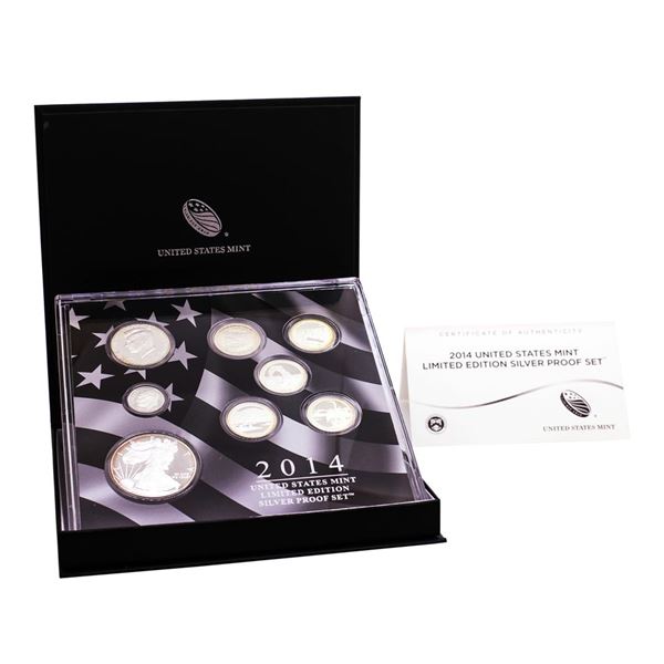 2014 United States Mint Limited Edition Silver Proof Set w/ Box & COA