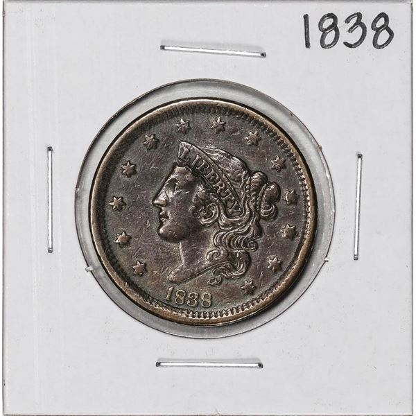 1838 Coronet Head Large Cent Coin