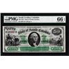 Image 1 : 1872 $50 State of South Carolina Obsolete Note PMG Gem Uncirculated 66EPQ