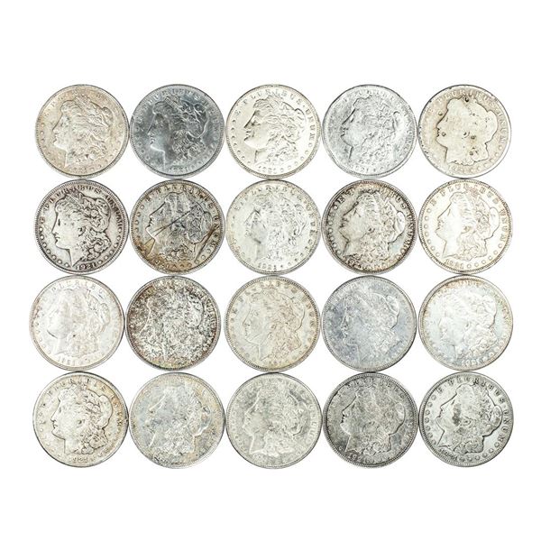 Lot of (20) 1921 Morgan Silver Dollar Coins Culls