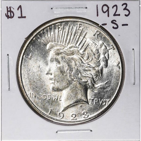 1923-S $1 Peace Silver Dollar Coin