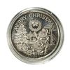 Image 1 : 1988 Merry Christmas 1 Ounce .999 Fine Silver Round