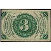 Image 2 : March 3, 1863 Third Issue Three Cents Fractional Currency Note