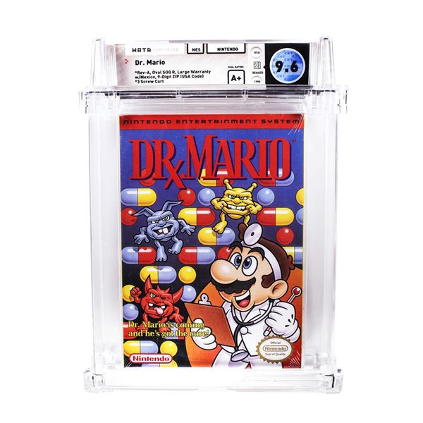 Dr. Mario NES Nintendo Sealed Video Game WATA 9.6/A+