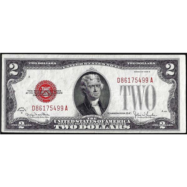 1928G $2 Legal Tender Note