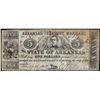 Image 1 : 1862 $5 State of Arkansas Treasury Warrant Obsolete Note