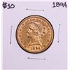 Image 1 : 1894 $10 Liberty Head Eagle Gold Coin