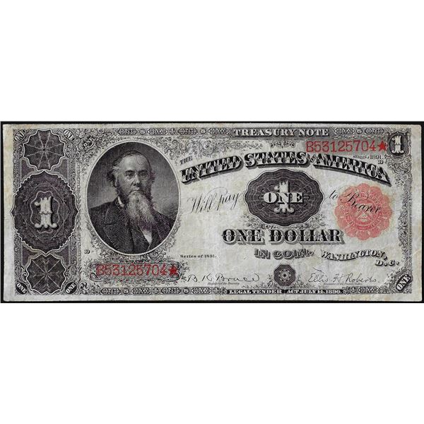 1891 $1 "Stanton" Treasury Note