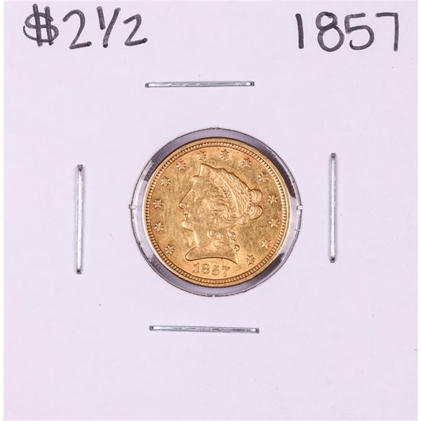 1857 $2 1/2 Liberty Head Quarter Eagle Gold Coin