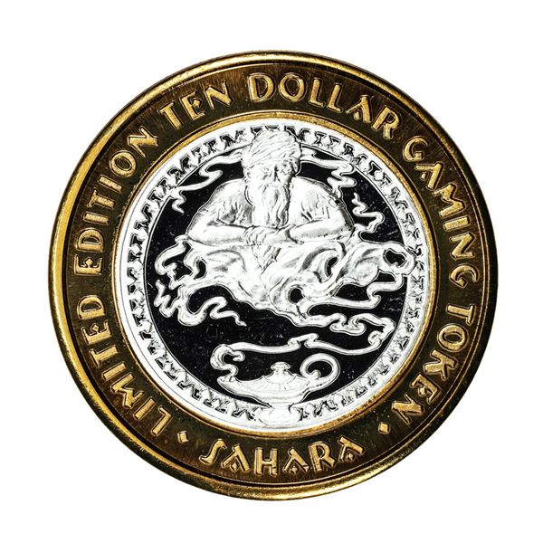 .999 Silver Sahara Las Vegas, Nevada $10 Casino Limited Edition Gaming Token