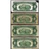 Image 2 : Lot of (4) 1928 $2 Legal Tender Notes
