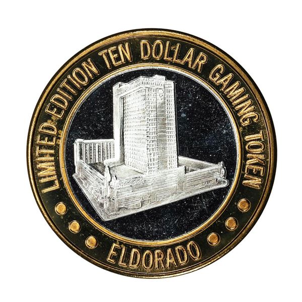 .999 Fine Silver Eldorado Reno, Nevada $10 Limited Edition Gaming Token