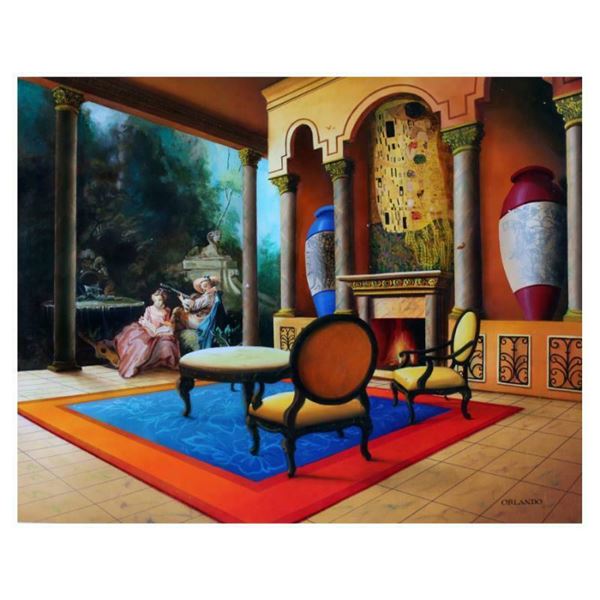 Orlando Quevedo "The Kiss" Limited Edition Giclee On Canvas