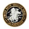Image 2 : .999 Silver Red Cloud Sioux $10 Casino Limited Native American Series Gaming Token