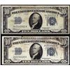 Image 1 : Lot of (2) 1934 $10 Silver Certificate Notes