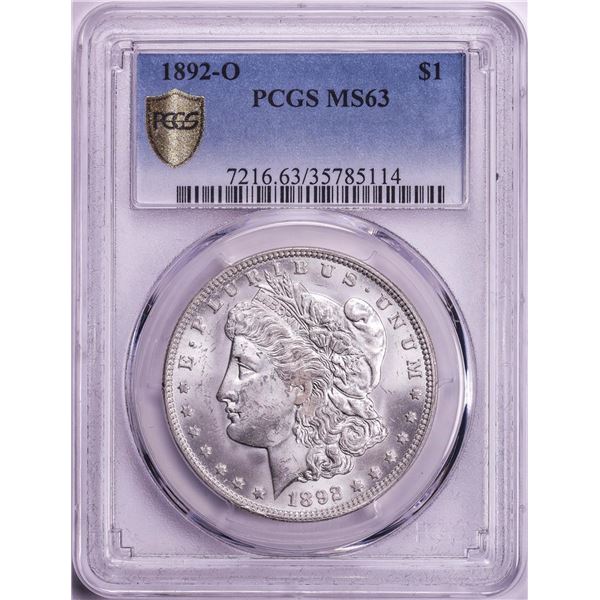 1892-O $1 Morgan Silver Dollar Coin PCGS MS63