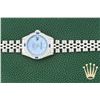 Image 3 : Rolex Ladies Stainless Steel Diamond & Sapphire Datejust Wristwatch
