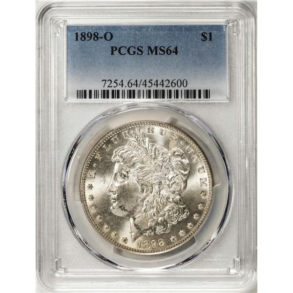 1898-O $1 Morgan Silver Dollar Coin PCGS MS64