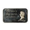 Image 1 : Vintage Madison Mint John F. Kennedy 1 Ounce .999 Fine Silver Art Bar