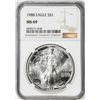 Image 1 : 1988 $1 American Silver Eagle Coin NGC MS69