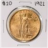 Image 1 : 1922 $20 St. Gaudens Double Eagle Gold Coin
