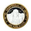 Image 1 : .999 Silver Chief Ouray, UTE $10 Casino Limited Native American Series Gaming Token