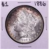 Image 1 : 1886 $1 Morgan Silver Dollar Coin
