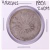 Image 1 : 1851 ZsOM Mexico 4 Reales Silver Coin