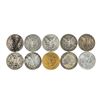 Image 2 : Lot of (10) Pre-1921 $1 Morgan Silver Dollar Coins Culls