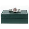 Image 6 : Rolex Ladies Stainless Steel Red Diamond & Ruby Datejust Wristwatch