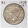 1928-S $1 Peace Silver Dollar Coin