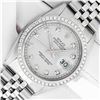 Image 1 : Rolex Men's Stainless Silver Diamond Datejust Wristwatch