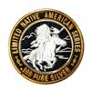 Image 2 : .999 Silver Sitting Bull Sioux $10 Casino Limited Native American Series Gaming Token