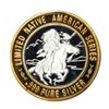 Image 2 : .999 Silver Red Cloud Sioux $10 Casino Limited Native American Series Gaming Token