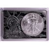 Image 1 : 2012 $1 American Silver Eagle Coin & 2oz Silver Bar Set