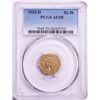 1925-D $2 1/2 Indian Head Quarter Eagle Gold Coin PCGS AU55