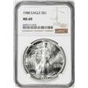 Image 1 : 1988 $1 American Silver Eagle Coin NGC MS69