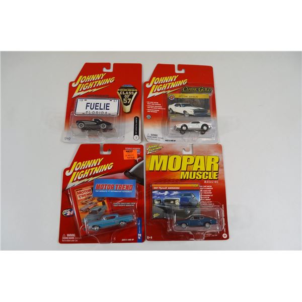 4 Johnny Lightning Die-Cast Cars