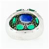 Image 7 : 18k Gold 6.93 ctw GIA & AGL Burma Sapphire Emerald Diamond Cocktail Statement Ri