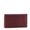 Image 3 : Salvatore Ferragamo Miss Vara Wallet on Chain Quilted Leather Red