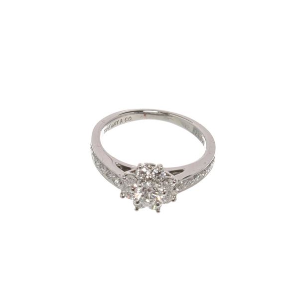 Tiffany  Co. Silver Flora Ring