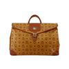 Image 1 : MCM Cognac Monogram Visetos Canvas Leather Satchel Bag