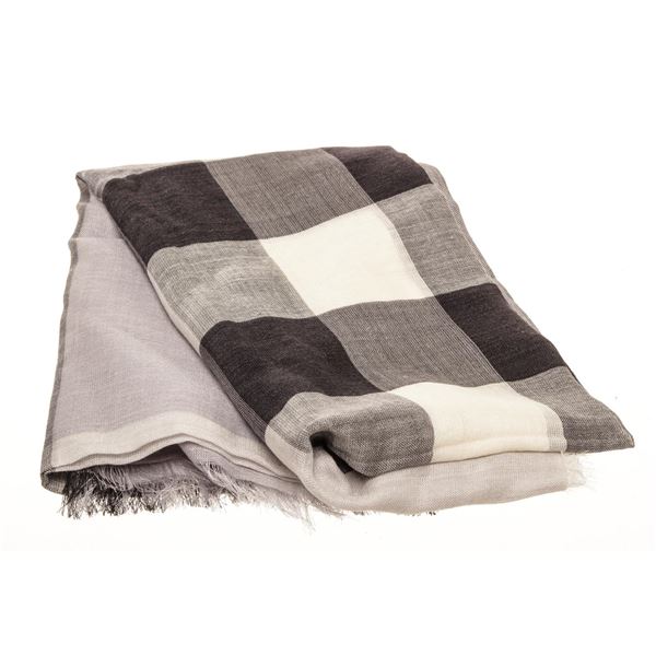 Burberry Grey Novacheck Scarf