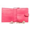 Image 5 : Bottega Venetta Pink Leather Compact Wallet